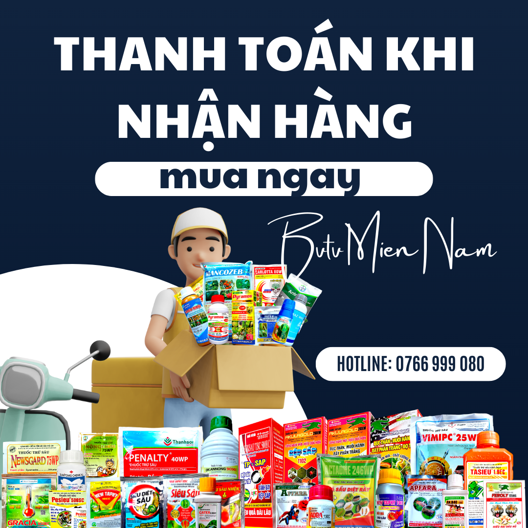 Thanh toán khi nhận hàng thuốc bảo vệ thực vật, mua thuốc bảo vệ thực vật online