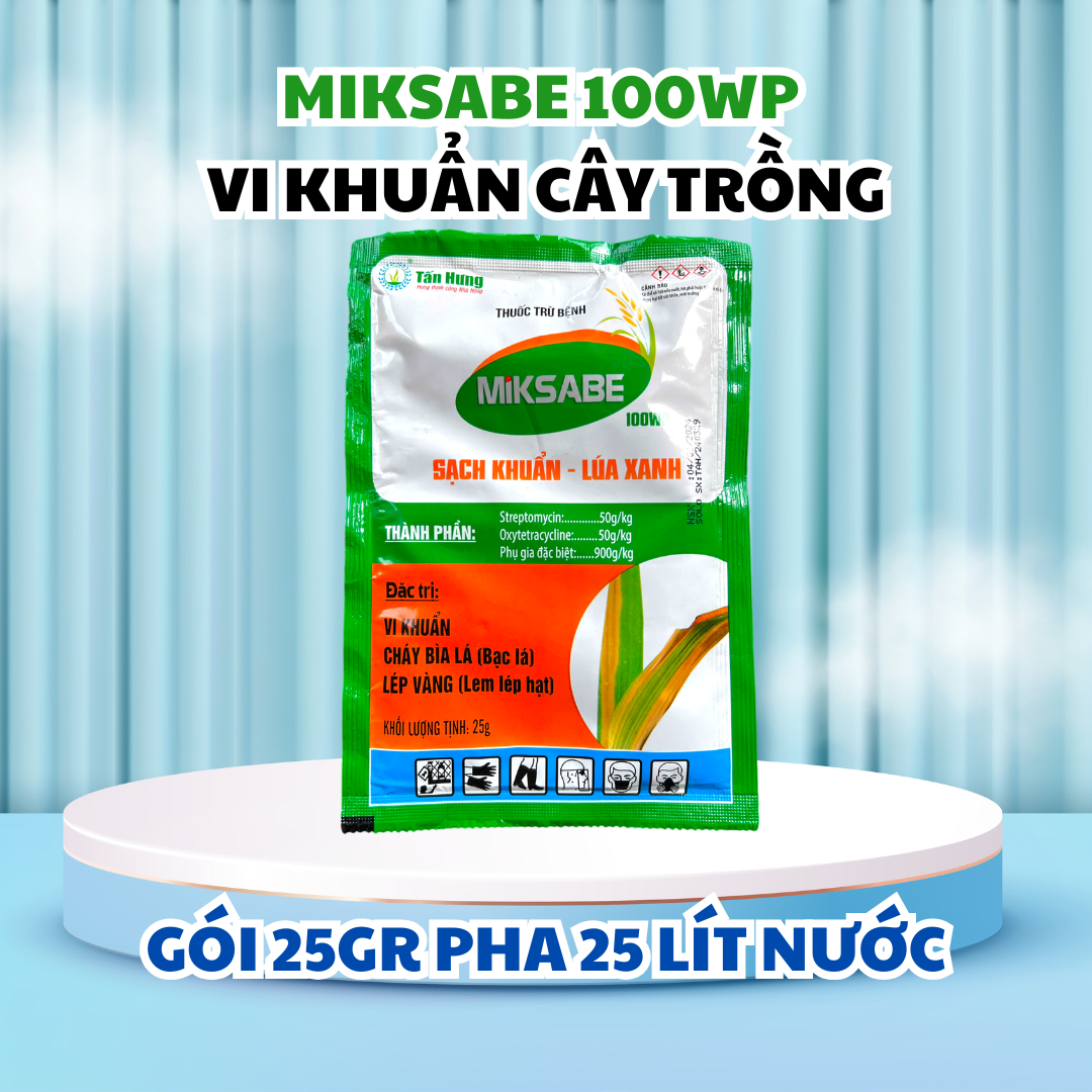 miksabe 100wp thuốc đặc trị vi khuẩn cây trồng