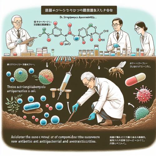 Nhóm nghiên cứu do Tiến sĩ Satoshi Ōmura dẫn đầu đã phân lập được vi khuẩn Streptomyces avermitilis từ đất. Từ vi khuẩn này, họ đã tìm ra một nhóm các hợp chất mới có khả năng kháng khuẩn và kháng ký sinh trùng, sau này được gọi là avermectins.