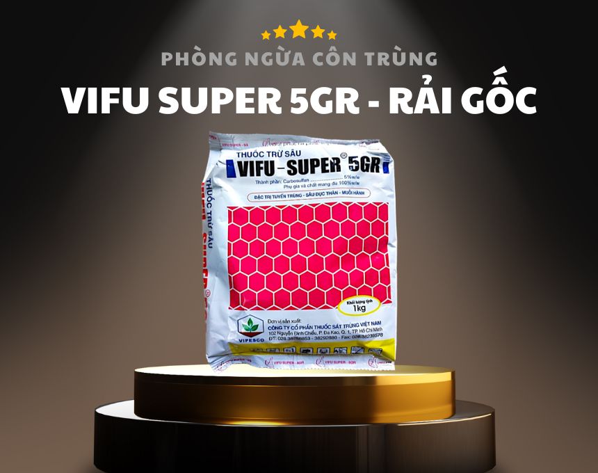 vifu 5gr rải tuyến trùng, giun, dế nhũi cho cây bí hồ lô