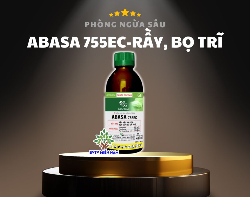 ABASA 755EC - Thuốc Đặc Trị Rầy Xanh, Rầy Nâu, Rầy Lửa, Bọ Trĩ, Rầy Phấn Trắng