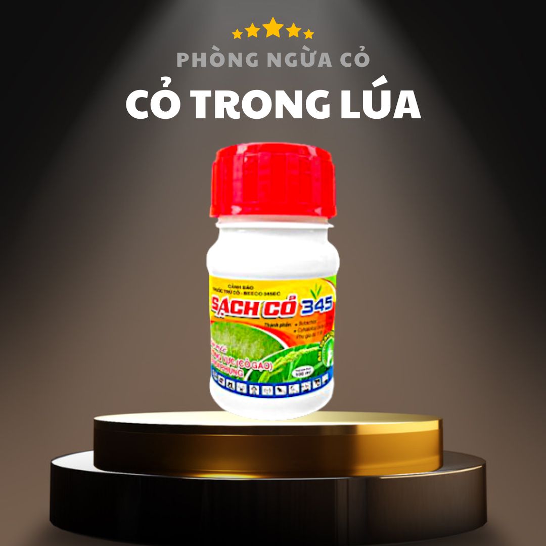 Beeco 345EC Thuốc Đặc Trị Cỏ Trong Lúa, Cỏ Đuôi Phụng, Cỏ Lồng Vực, Cỏ Gạo