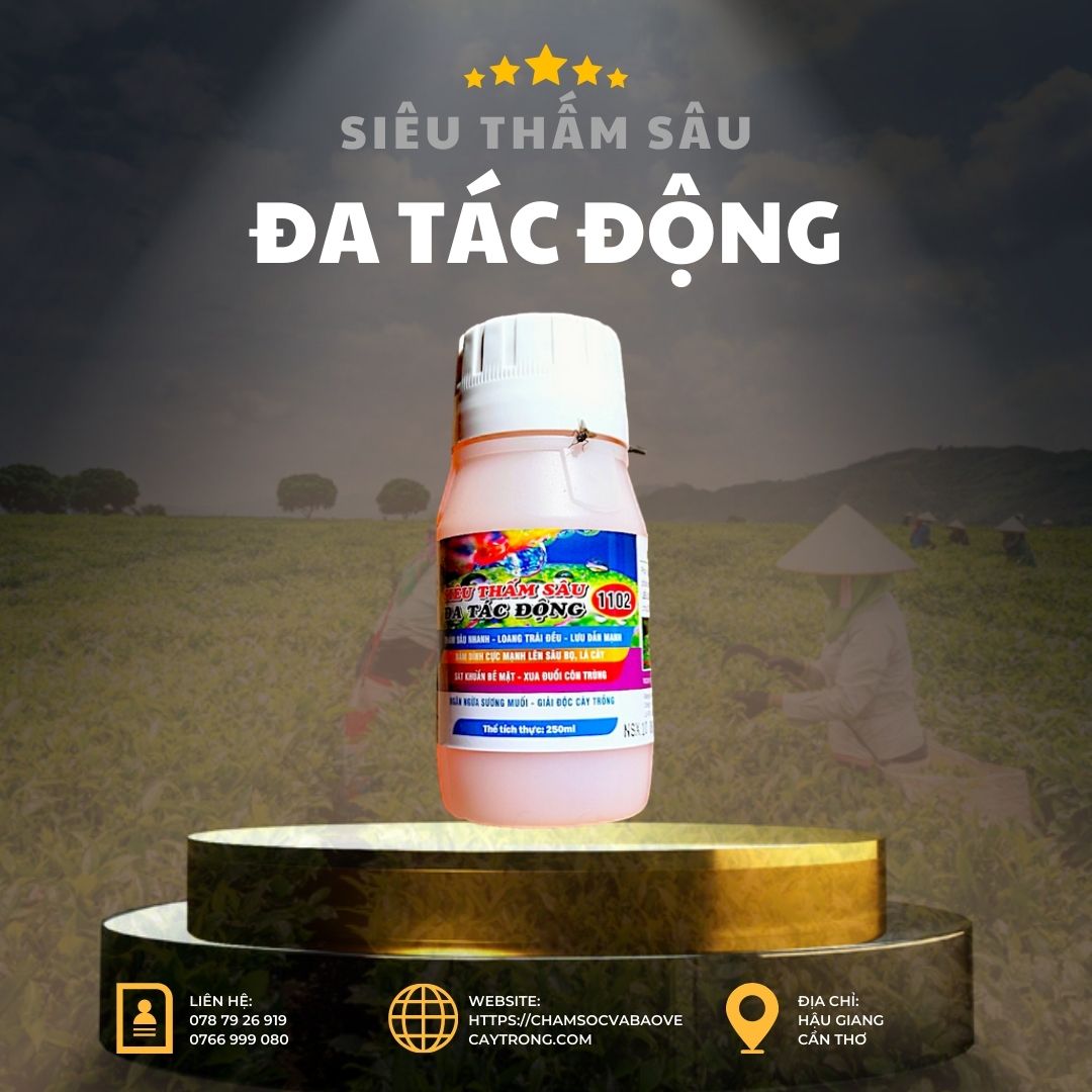 Chất Bám Dính Sinh Học Siêu Thấm Sâu 1102: Hiệu Quả Tối Đa, Chai 240ml Pha 200-400 Lít Nước 