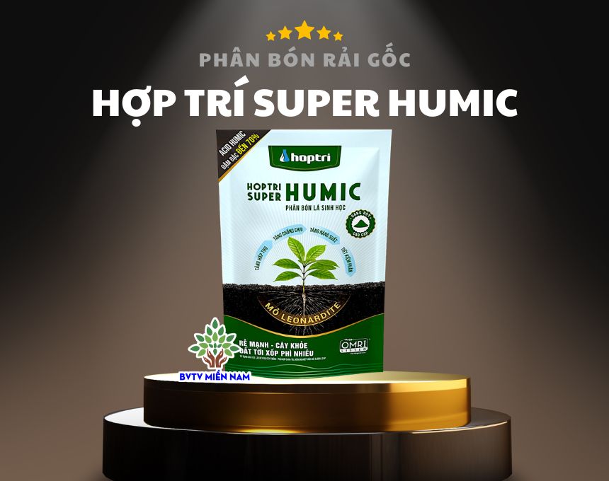 Humic Hợp Trí - Axit Humic Ra Rễ - Giải Độc Hữu Cơ - Hạ Phèn - Hạ Mặn - Kích Rễ Cây Con