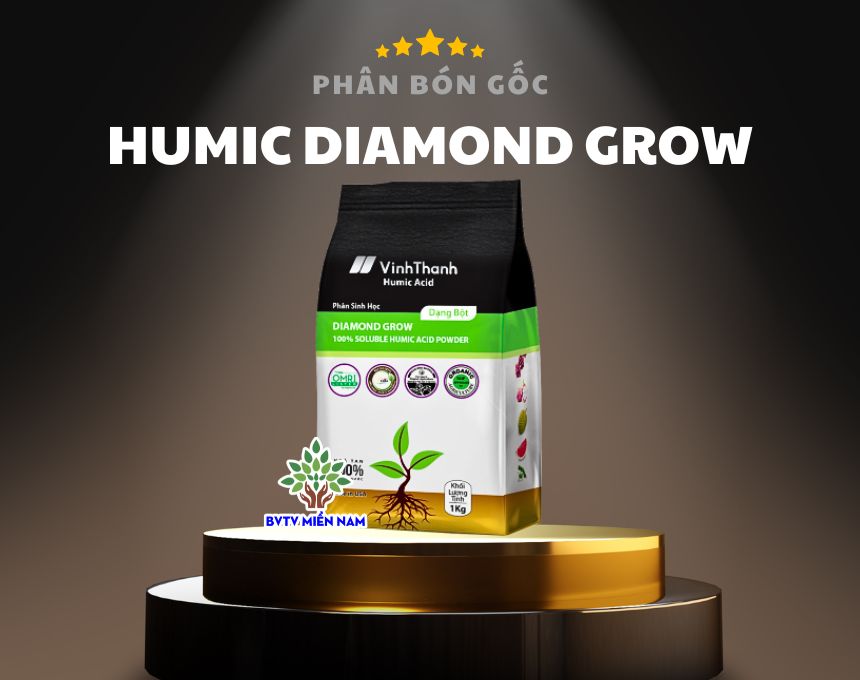 Humic Diamond Grow: Phân Bón Sinh Học Cao Cấp Cho Cây Trồng Phát Triển Toàn Diện