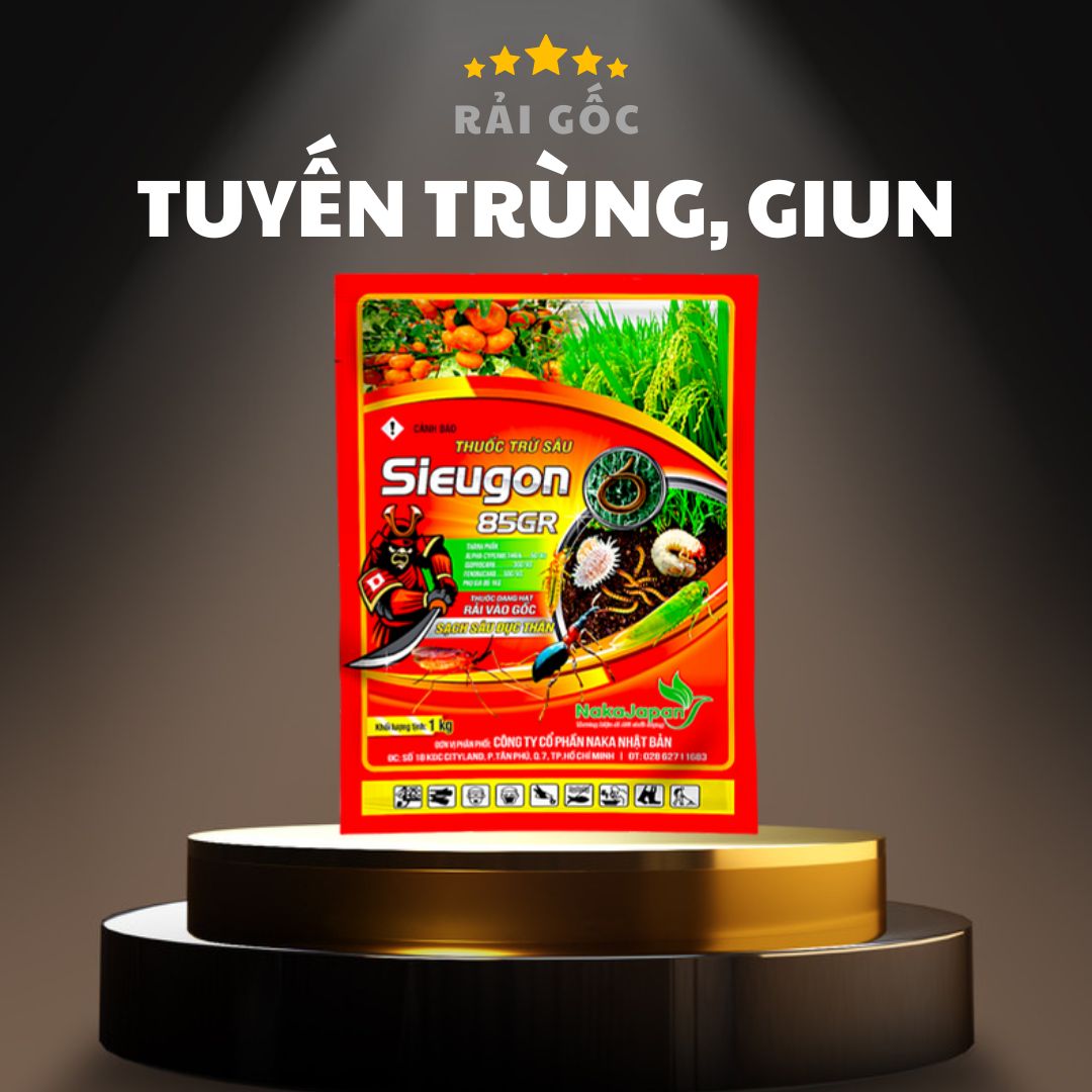 Sieugon 85gr - Rải Tuyến Trùng, Giun, Dế, Kiến, Bọ Hà Ăn Củ, Sùng Khoai Lang, Rệp Sáp Rễ Cà Phê, Sâu Đục Thân, Sâu Đục Bẹ