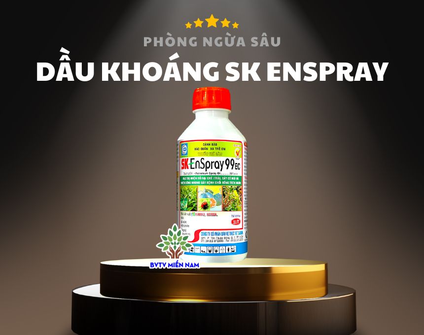 Dầu Khoáng SK Enspray 99EC, Đặc Trị Nhện Đỏ, Sâu Vẽ Bùa, Rầy Xanh, Rầy Phân Trắng, Rầy Nhảy