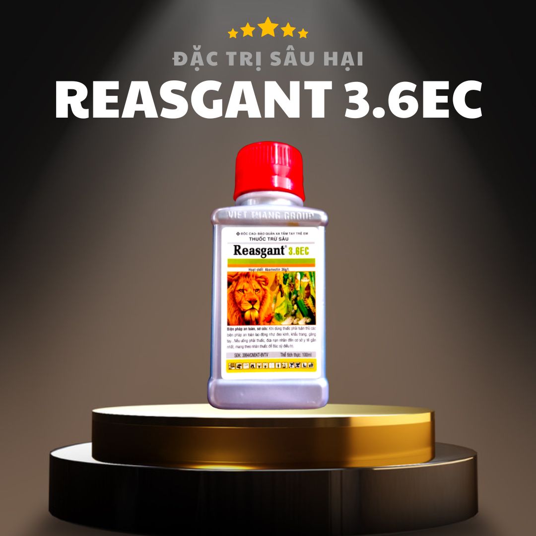 Thuốc Trừ Sâu Reasgant 3.6ec Trừ Nhện Đỏ, Sâu Đục Thân, Sâu Tơ, Bọ Trĩ - 100ml