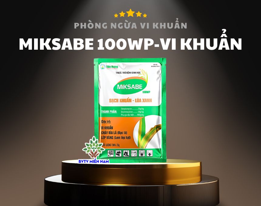 Thuốc Trừ Bệnh Miksabe 100WP: Sức Mạnh Song Hành - Diệt Sạch Vi Khuẩn