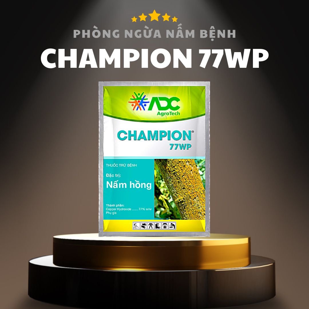 Thuốc Trừ Nấm Bệnh Champion 77WP (Trị Thán Thư Ở Cây Xoài, Nấm Hồng Ở Cây Caphe)