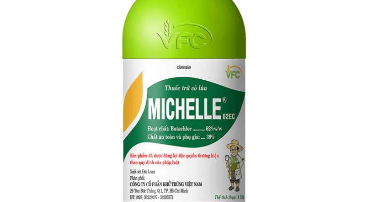 Thuốc diệt mầm MICHELLE 62EC - Diệt trừ cỏ chọn lọc cỏ gạo, lồng vực, cỏ cháo chác, cỏ bông cám, cỏ lá rộng